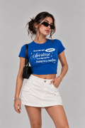 Crop Top Los Rumores Vuelan - frente, modelo