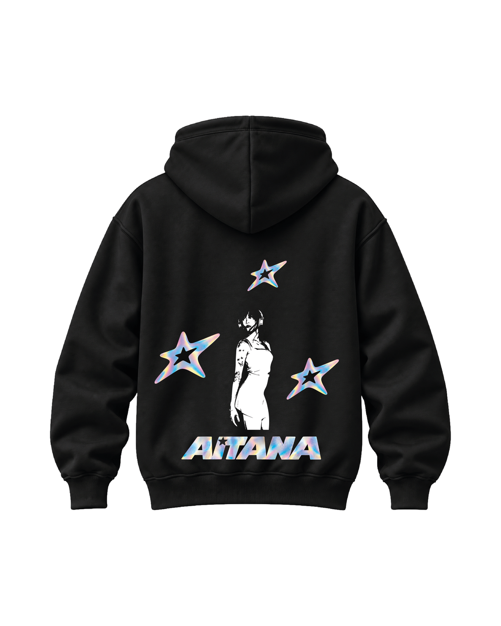 Hoodie Aitana Negro - espalda