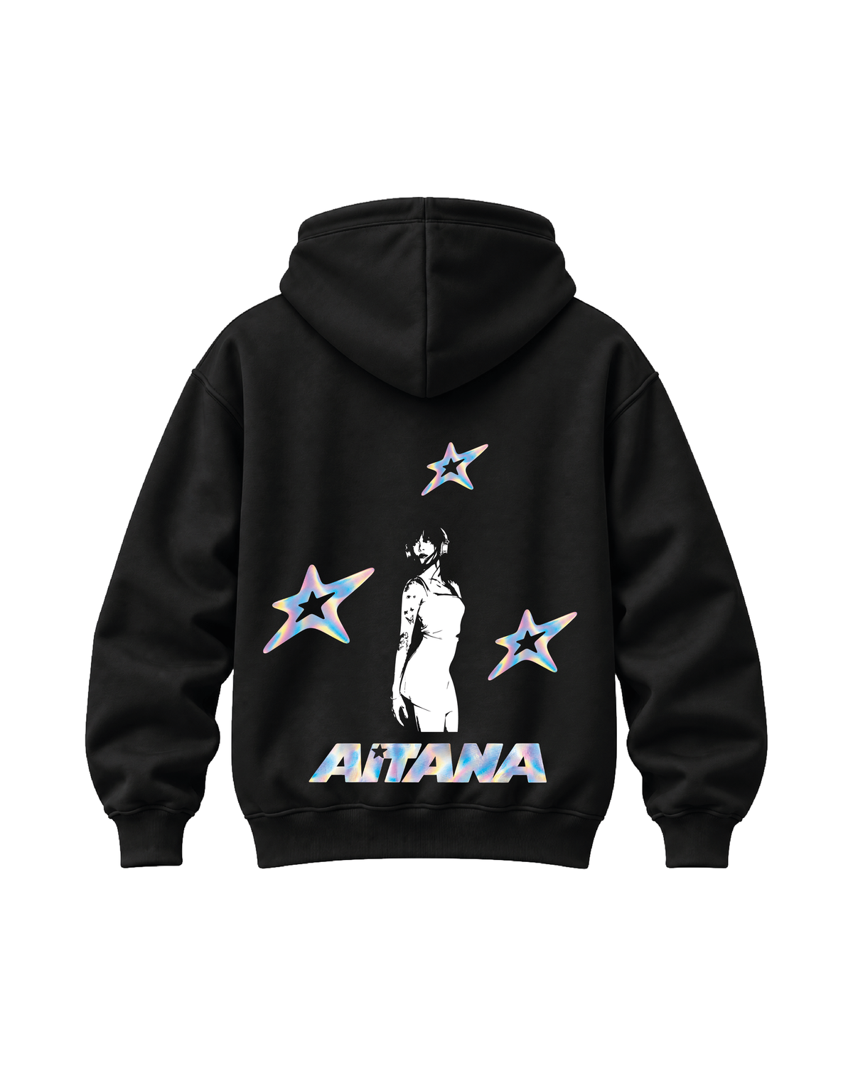 Hoodie Aitana Negro - espalda