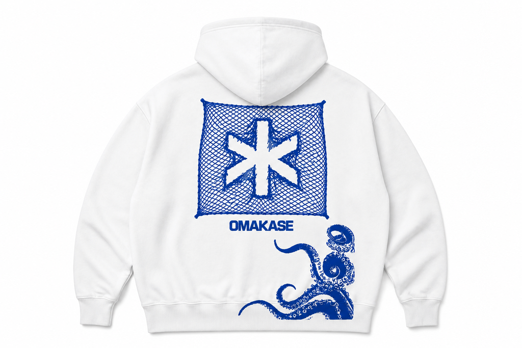 Hoodie Omakase Blanco - espalda