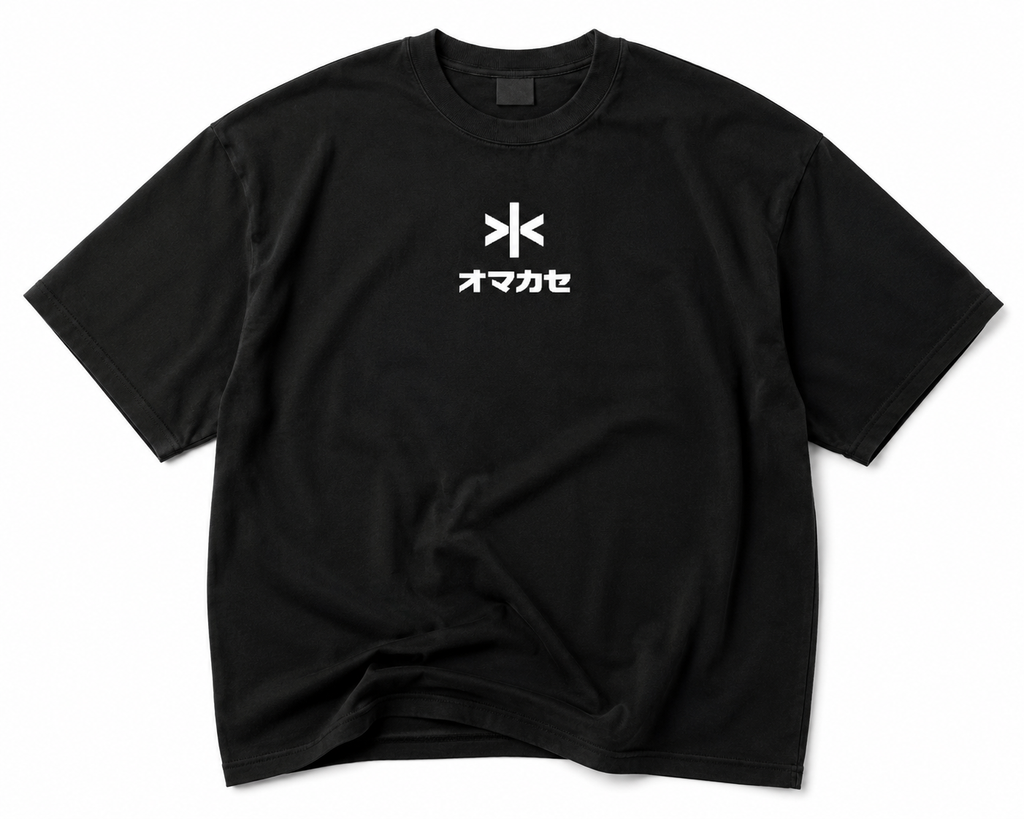 Camiseta Omakase Negra - frente