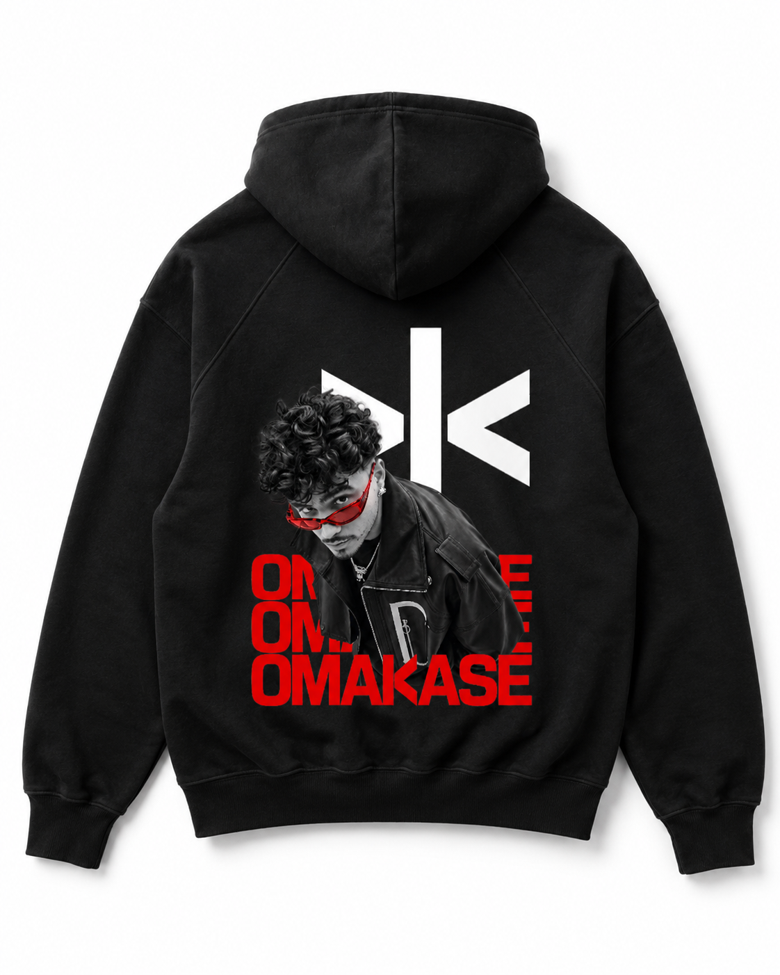 Hoodie Omakase Negro - espalda