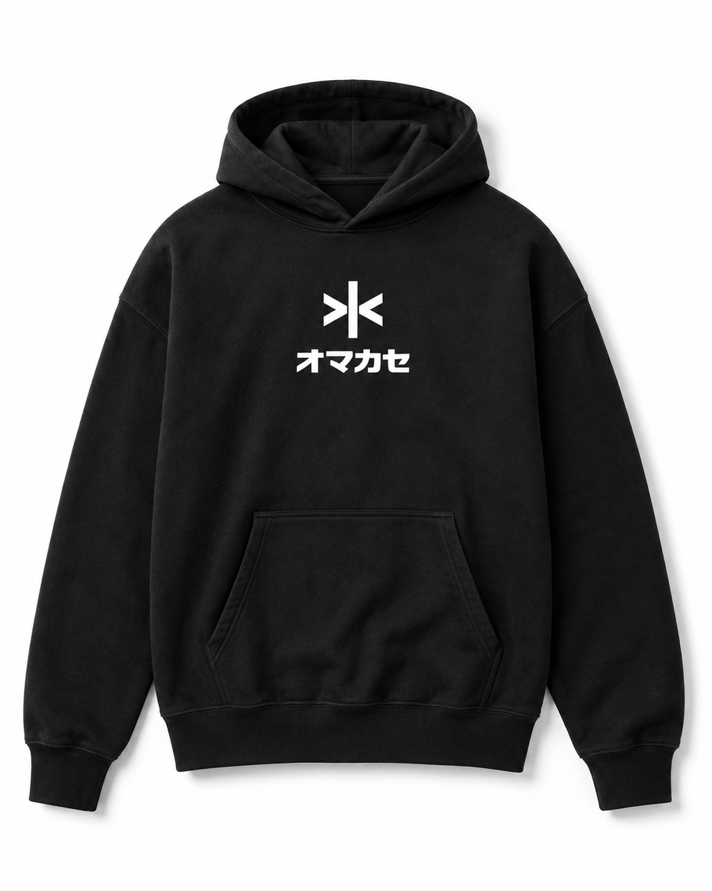 Hoodie Omakase Negro - frente